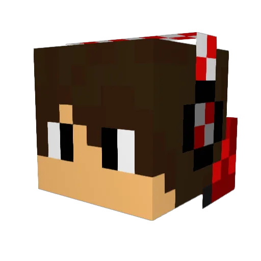 Krueke11 Minecraft avatar head, 3D render