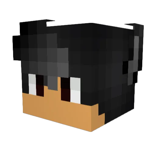 Kruemelmoster Minecraft avatar head, 3D render