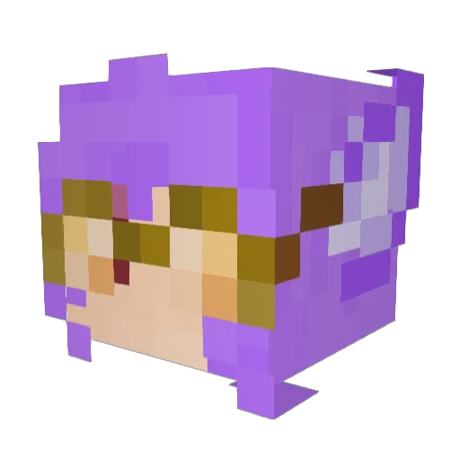 Kruemelpvp Minecraft avatar head, 3D render
