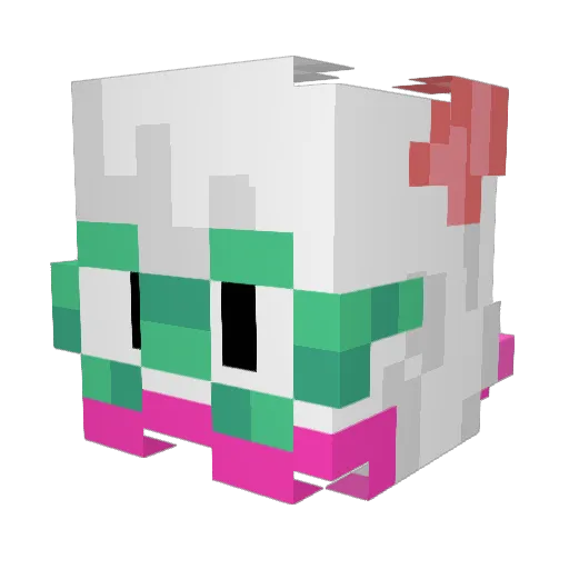 Kruizen Minecraft avatar head, 3D render