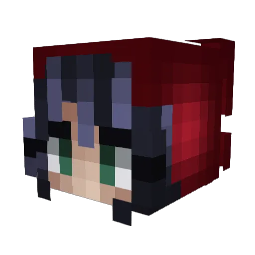 Krulcifere Minecraft avatar head, 3D render