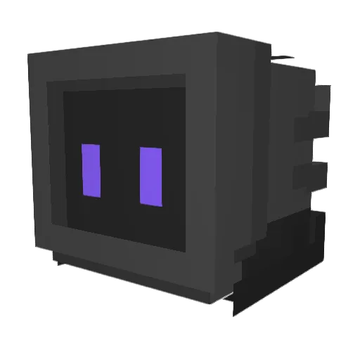 Krumbit Minecraft avatar head, 3D render