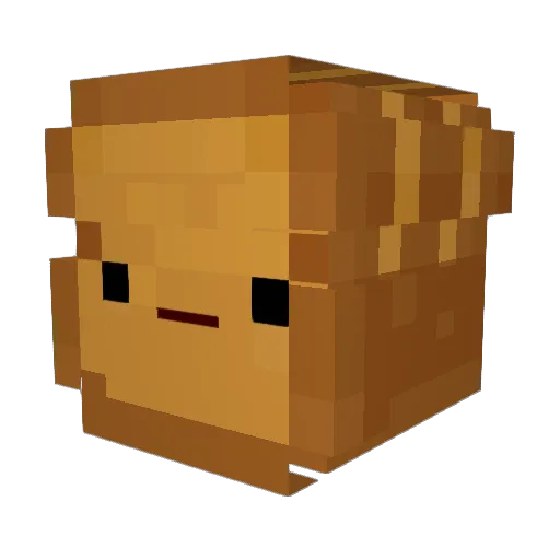 Krumbld Minecraft avatar head, 3D render