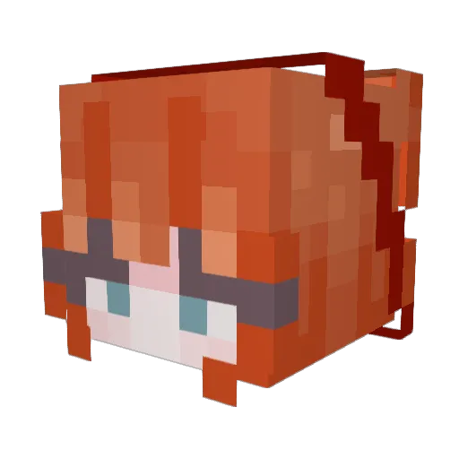 Krumbs_Baker Minecraft avatar head, 3D render