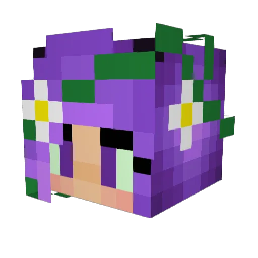 Krumelina92 Minecraft avatar head, 3D render