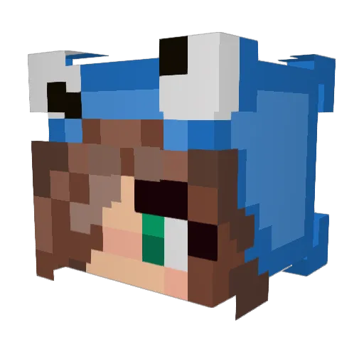 Krumelkeks16 Minecraft avatar head, 3D render