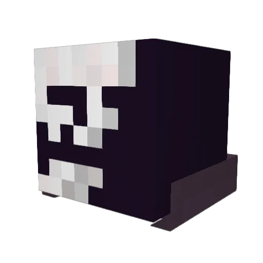 Krumgus Minecraft avatar head, 3D render