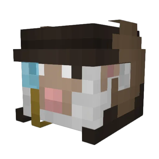 KrunchySHeeP Minecraft avatar head, 3D render