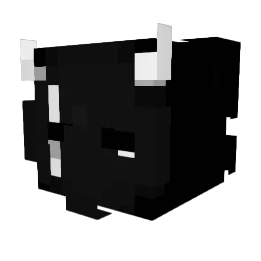 Krunker69 Minecraft avatar head, 3D render