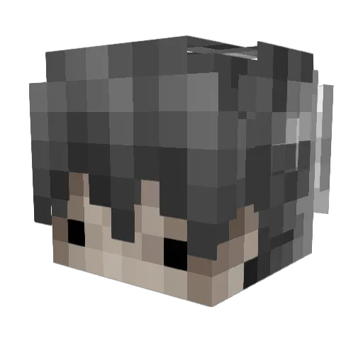 Krunkers8 Minecraft avatar head, 3D render