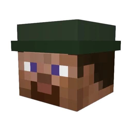 KruppPlastique Minecraft avatar head, 3D render