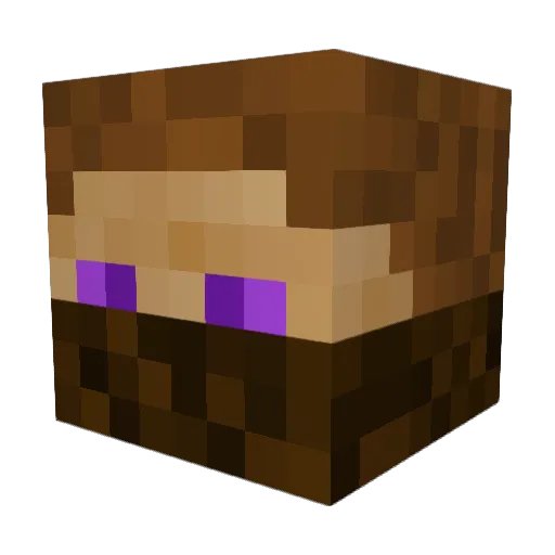 KruptedMC Minecraft avatar head, 3D render