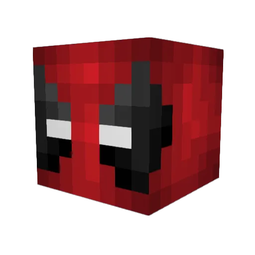 Krural Minecraft avatar head, 3D render