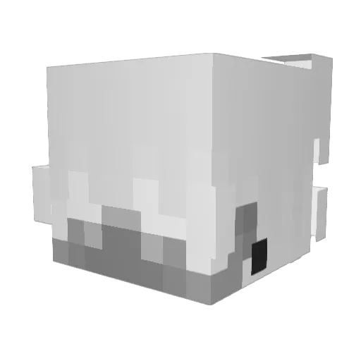 Krusek__ Minecraft avatar head, 3D render