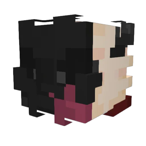 KrushShimo Minecraft avatar head, 3D render