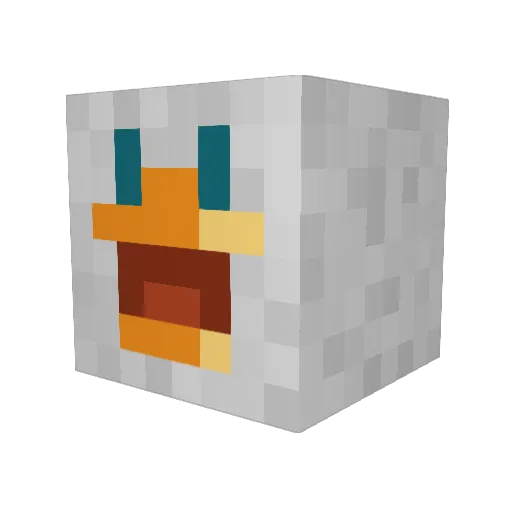KrustLord Minecraft avatar head, 3D render