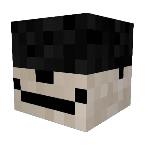 Krustbob Minecraft avatar head, 3D render