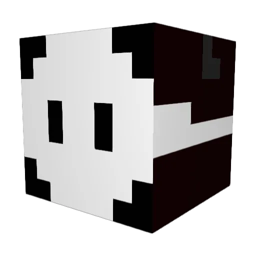 Krusttyx Minecraft avatar head, 3D render
