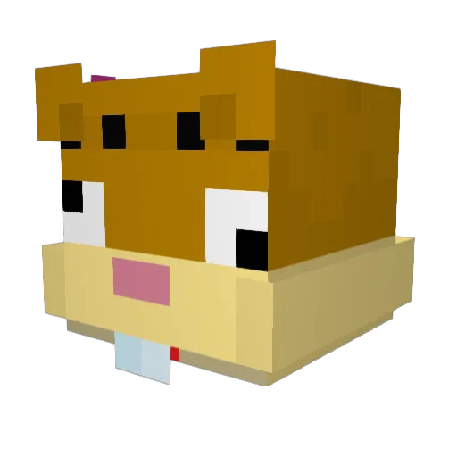 KrustyCheeks Minecraft avatar head, 3D render