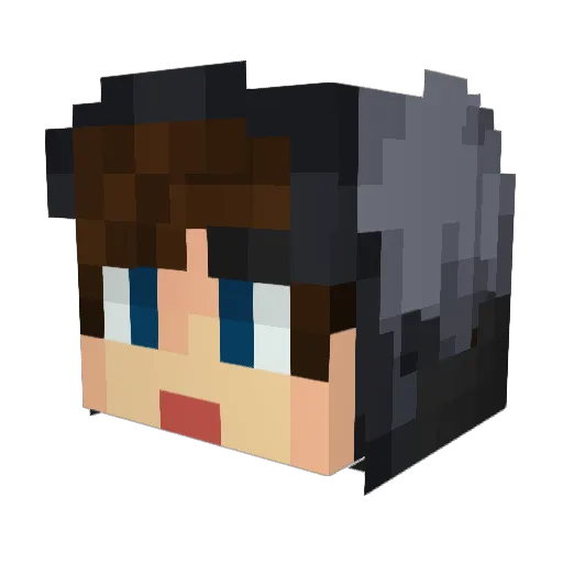 Kruth1990 Minecraft avatar head, 3D render