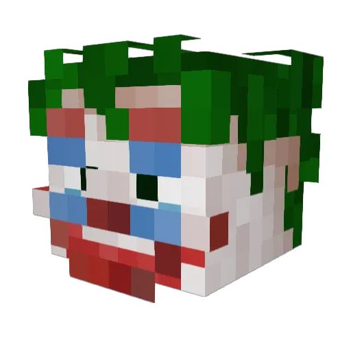 Krutmanis Minecraft avatar head, 3D render
