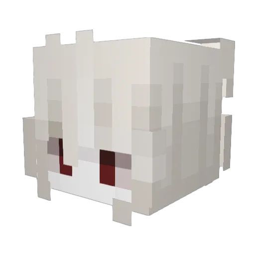 Kruull Minecraft avatar head, 3D render