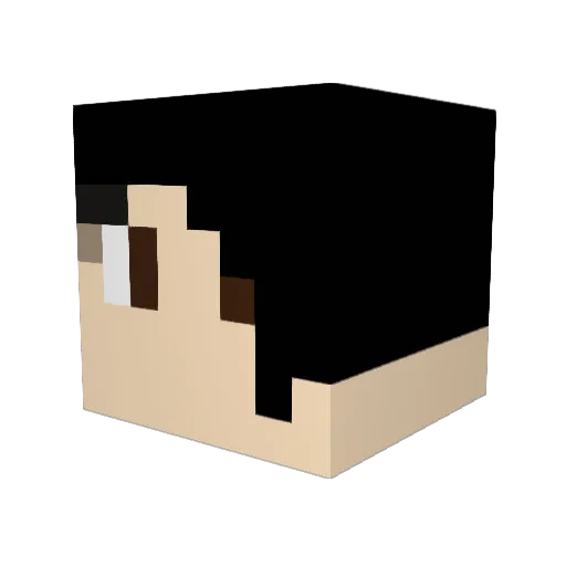 Kruzend Minecraft avatar head, 3D render