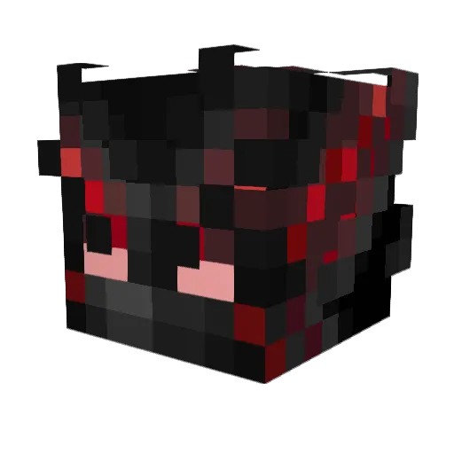 Kruzi Minecraft avatar head, 3D render