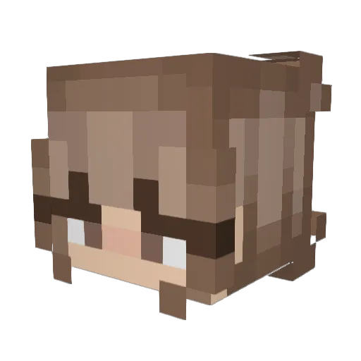 Krv123123 Minecraft avatar head, 3D render
