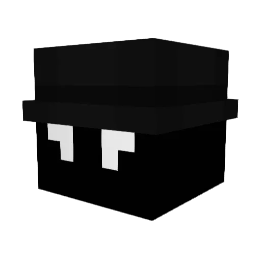 Krxbz Minecraft avatar head, 3D render