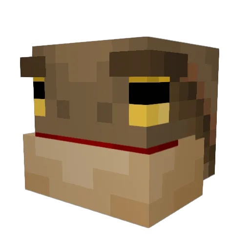 Krxls Minecraft avatar head, 3D render