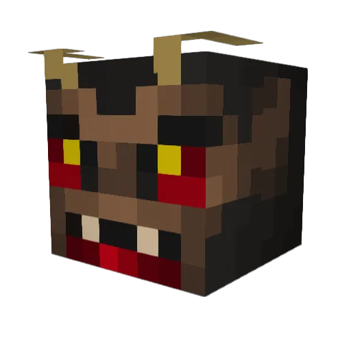 Krxmpu5 Minecraft avatar head, 3D render