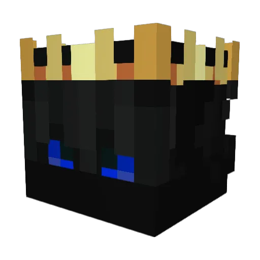 Krxstians Minecraft avatar head, 3D render