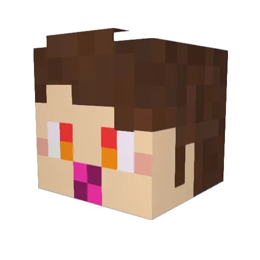 Krxz7 Minecraft avatar head, 3D render