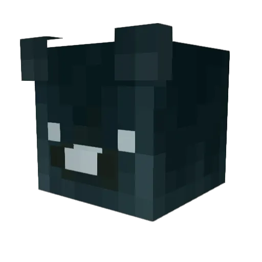Krxzyyz Minecraft avatar head, 3D render