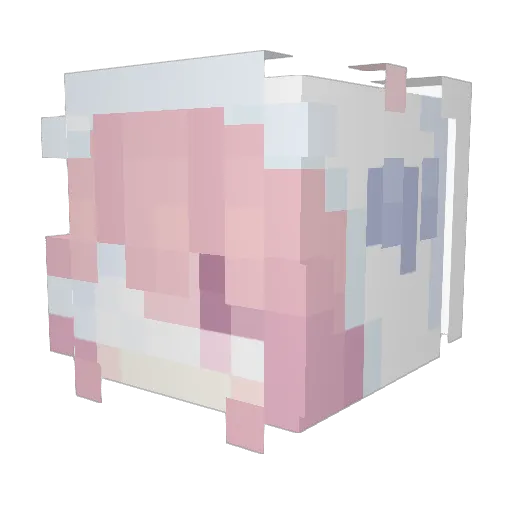 Kry9 Minecraft avatar head, 3D render