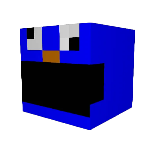 Kryds Minecraft avatar head, 3D render