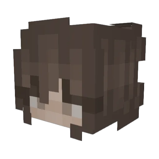 Kryioqw Minecraft avatar head, 3D render