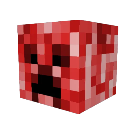 Kryldd Minecraft avatar head, 3D render
