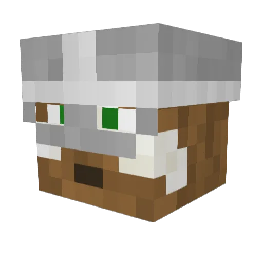 Krymaty Minecraft avatar head, 3D render
