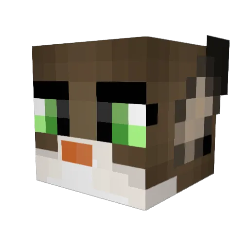 KrymsonK Minecraft avatar head, 3D render