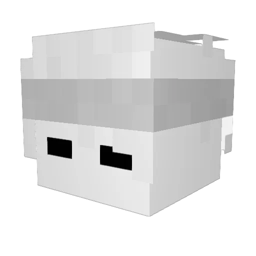 Krymzz Minecraft avatar head, 3D render