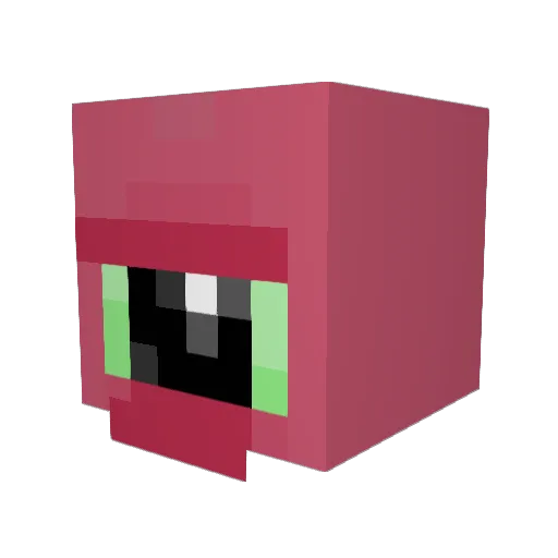 Krynkle Minecraft avatar head, 3D render
