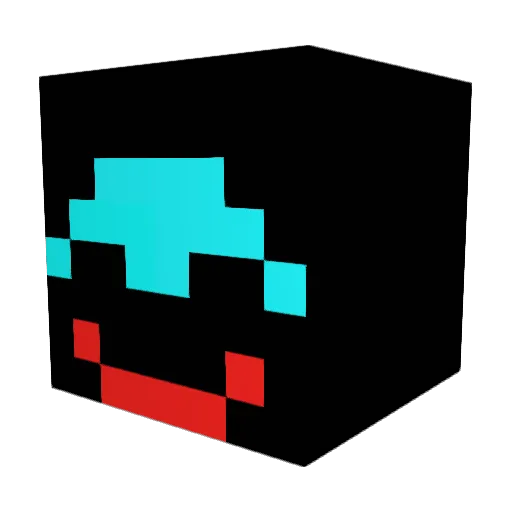 KryoClaus Minecraft avatar head, 3D render
