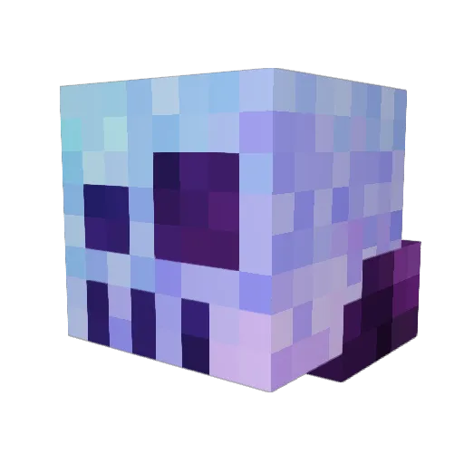 Kryo_O Minecraft avatar head, 3D render