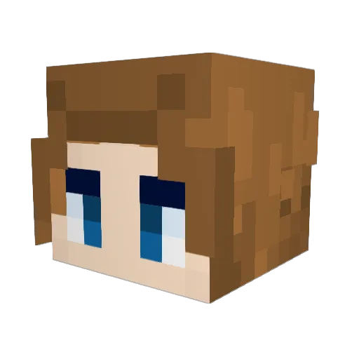 Kryoz Minecraft avatar head, 3D render