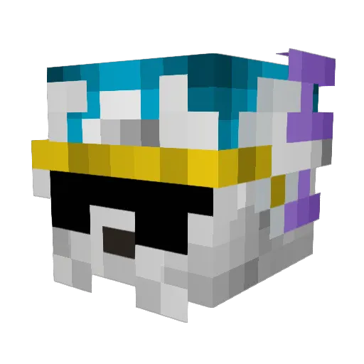 Kryp95 Minecraft avatar head, 3D render