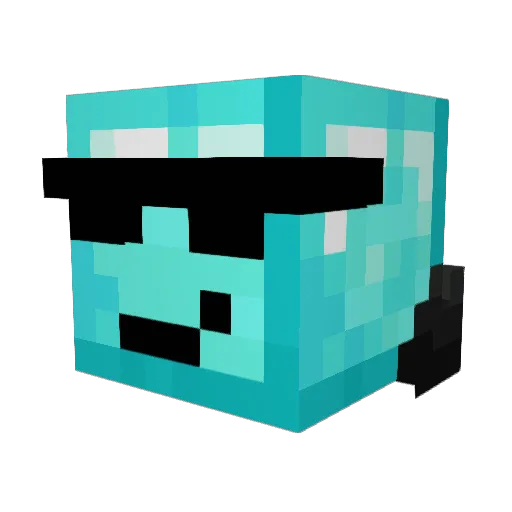 KrypZard Minecraft avatar head, 3D render
