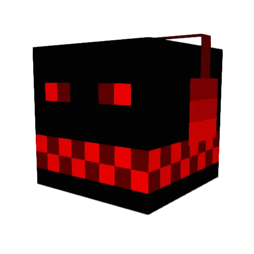 Krypson Minecraft avatar head, 3D render