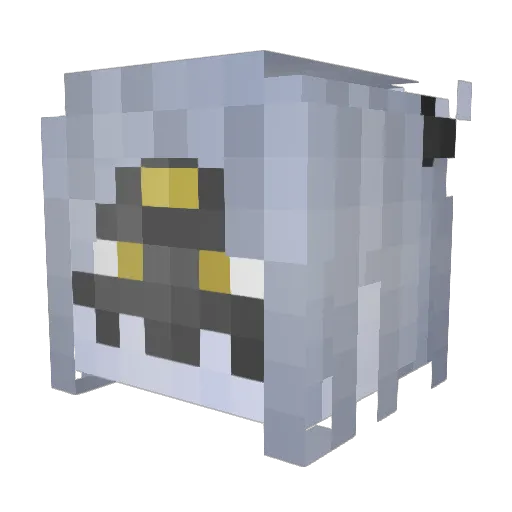 Krypt0n1cs Minecraft avatar head, 3D render